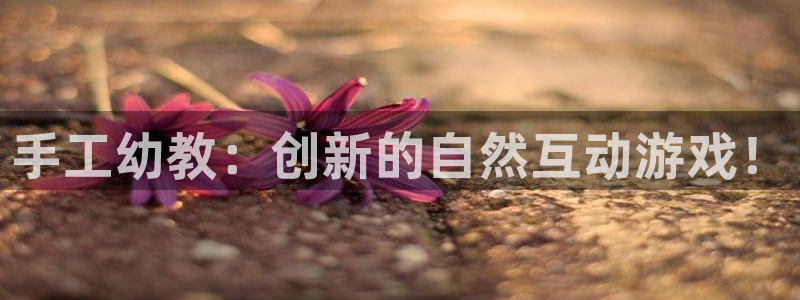 fb体育集团官网首页：手工幼教：创新的自然互动游戏！